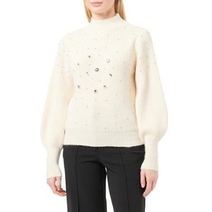 NAEMI Dames sweater 110301-000041-NA01, WOLLWISS, XS/S, wolwit, XS/S