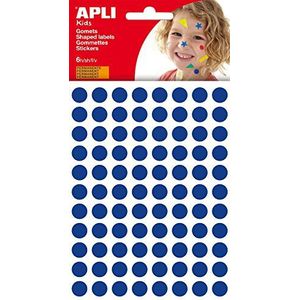 APLI Kids 13231 — Ronde rubberen zak Ø 10,5 mm permanent blauw 6 vel