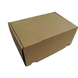 Arplast - Rechthoekige kartonnen dozen - verpakking van 15 stuks - M - 15 x 21,5 x 9,5 cm - eenvoudig te monteren - gemaakt in Spanje van 100% gerecycled en recyclebaar materiaal - ideale verzenddozen