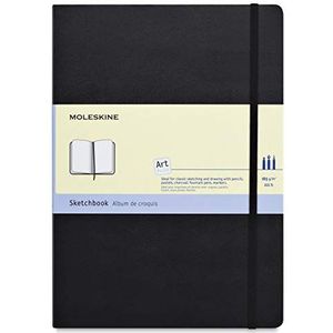 Moleskine creatieve notitieboeken, schetsboek, A4, 165G-papier, harde kaft, zwart S31939