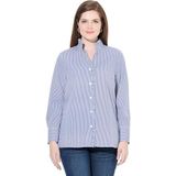 Ulla Popken - Blouse - Blauw - Klassieke Blouse