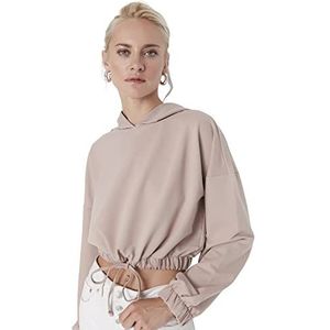 Trendyol Katoenmix Sweatshirt - Beige - Regular XL Beige, Beige, XL