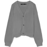 VERO MODA - VMSABA - Gebreid Vest - Grijs Gemêleerd