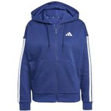 adidas - Essentials 3-Stripes - Damescapuchon - Zwart - Volledige Rits