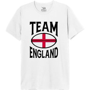 Republic of California ""Team Engeland"" MEREPCZTS133 T-shirt voor heren, wit, maat 3XL, Wit, 3XL