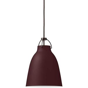 Hanglamp Caravaggio mat P3 Dark Siena, ontworpen door Cecilie Manz, flexibele en verstelbare verlichting, staal, 34 x 34 x 48,4 cm, rood (74628001)