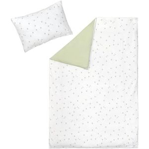 LÄSSIG Beddengoed voor kinderen van single jersey met Tencel™ lyocell 2-delig/bedding set Leave milky/olijf