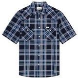 Wrangler - Western Overhemd - Ruitjesprint - Korte Mouwen