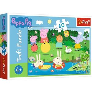 Trefl, puzzel, Peppa Pig, 60 stukjes, vakantieplezier, voor kinderen vanaf 4 jaar