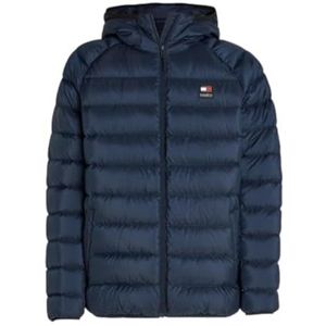 Tommy Jeans Heren Tjm Hooded Lt Donsjack Ext Donsjassen, M, Blauw, Dark Night Navy, XL