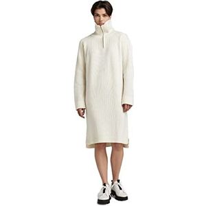 G-STAR RAW Skipper voor dames, losse gebreide jurk, wit (Papyrus D170-D113), XS