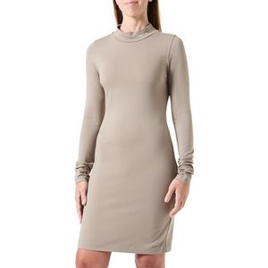 Calvin Klein Jeans Dames Logo Elastische Milano Jurk J20J225395, Bodycon Jurk, Grijs, L, Grijs (Brindle), L