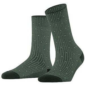 FALKE Dames Rib Dot Sokken duurzaam biologisch katoen dun patroon 1 paar, groen (Thyme 7454), 40 EU