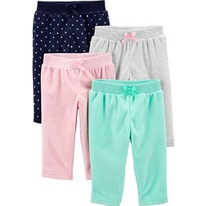 Simple Joys by Carter's Baby Girls' 4-Pack Fleece Pants