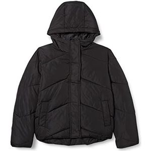 NAME IT Girl's NLFMANJA Short Jacket Jacket, Black, 146/152, zwart, 146/152 cm