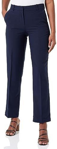 VERO MODA Vmtessliva Mr Straight Pant Boo broek voor dames, navy blazer, 34W / 30L