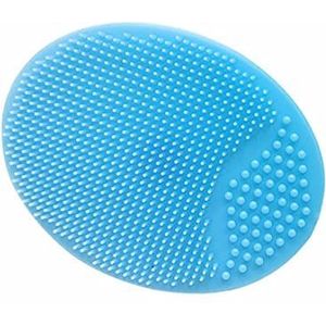Siliconen gezichtsreinigingsborstel voor massage, poriënreiniging, mee-eterverwijdering, peeling. - Blauw