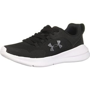 Under Armour W Essential hardloopschoen voor dames, zwart wit zwart 001, 37,5 EU