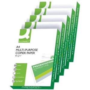 Q-Connect - Wit A4-kopieerpapier 80 g/m² KF01087 - 1 pak x 500 vellen (1 eenheid)