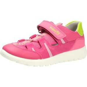 Superfit Sport7 Mini Sneakers voor meisjes, Roze Groen 5500, 23 EU Weit
