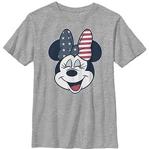Disney American Bow T-shirt voor jongens, Sportief Heather, S