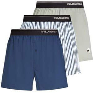 Karl Lagerfeld - Ikon Woven Boxer - Meerkleurig - 3-pack
