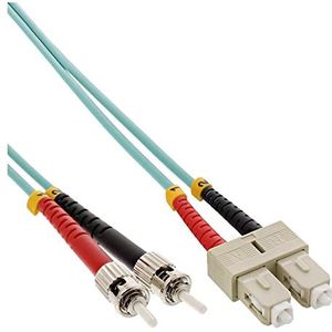 InLine 82505O LWL Duplex-kabel, SC/ST"", OM3, 5m turquoise