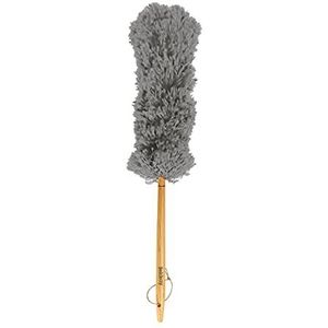 Beldray LA029128GRNEU7 Eco Fluffy Duster - Soft Bristles Easily Collect And Trap Dust, Scratch Free Cleaning For Hard To Reach Areas, Made With New And Recycled Plastic, FSC®-certified Bamboo Handle