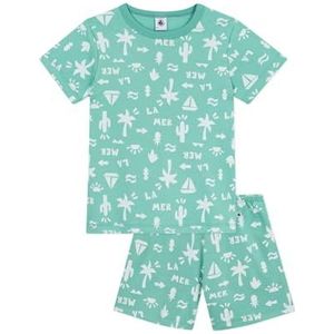 Petit Bateau Pyjacourt voor jongens, Aloevera/Marshmallow, 24 Maanden