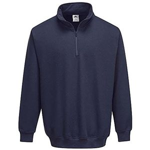 Portwest B309 Sorrento Sweatshirt met Rits, Normaal, Grootte XL, Marine