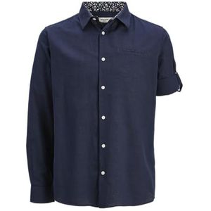 Jprblasummer Detail L/S Shirt Smu, Maritieme blauw., S