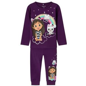 NAME IT Nmforina Gabby Nightset Sky pyjama voor meisjes, purple, 92 cm