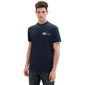 TOM TAILOR Poloshirt voor heren, 10668 - Sky Captain Blue, XXL