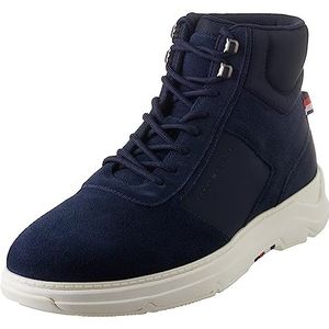Tommy Hilfiger Heren Core Mix Suede Hybrid Boot Fm0fm04596, Blauw Ruimte Blauw, 42 EU