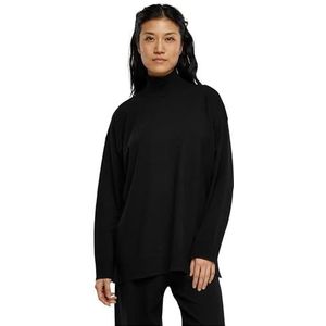 Urban Classics Dames Sweatshirt Ladies Knitted Eco Viscose Sweater Black XS, zwart, XS