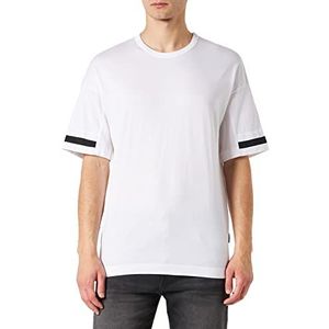 Sisley Heren 3A4JS1029 T-shirt, wit 101, XL, wit 101, XL