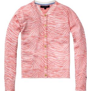 Tommy Hilfiger - Vest – meisjes, rood (680 Barely Pink), 14 Jaren