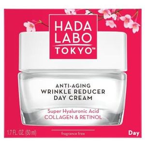 Hada Labo Tokyo Skincare Anti-aging crème voor dames, 50 ml, anti-rimpel dagcrème met collageen en retinol voor gezichtsverzorging, gezichtscrème voor dames, 40+,