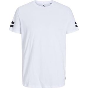 JACK & JONES Heren T-shirt grafisch, wit, XL