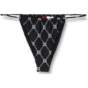 HUGO Helena korte bikini bot classic voor dames, zwart., L