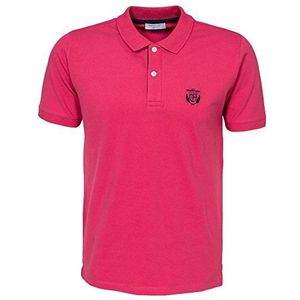 Selected Homme Heren ARO ss Borduurwerk Polo T-shirt, Roze (Karmijn), S