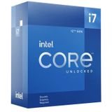 Intel Core i7-12700KF 12e generatie desktopprocessor (basistakt: 3.6GHz Turboboost: 5.0GHz, 6 cores, LGA1700, RAM DDR4 en DDR5 tot 128GB) BX8071512700KF