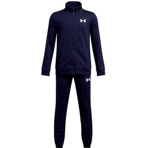 Under Armour - Rival Knit - Trainingspak - Donkerblauw Wit - Full-Zip Kids