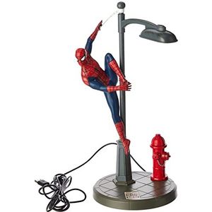 Paladone Spiderman Lamp, Spidey Tafellamp Licentie Marvel Comics Merchandise, Rood, Blauw, Grijs, PP6369MC