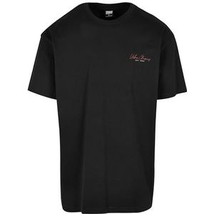 Urban Classics Heren Small Scribt Logo Tee T-shirt, zwart, S