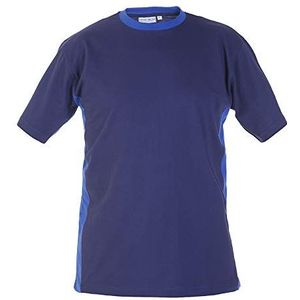 Hydrowear 04602 Tricht T-Shirt, 100% Katoen, Grote Maat, Navy/Royal Blauw
