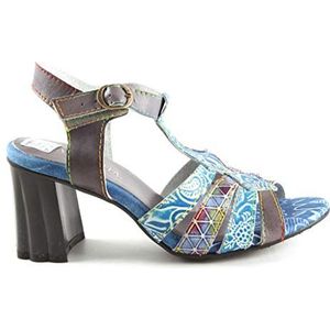 Laura Vita Ficdjio 02 Peeptoe sandalen voor dames, blauw blauw blauw blauw, 37 EU
