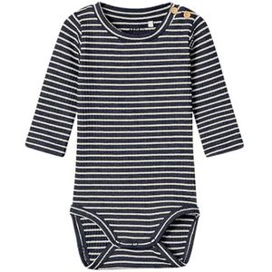 NAME IT Babyjongens Nbmrabiul Ls Body met lange mouwen, Dark Sapphire, 62