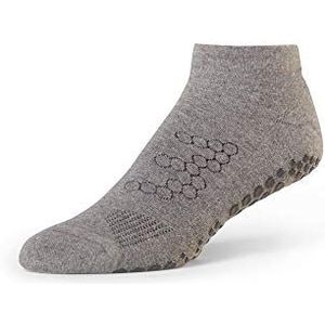 SISSEL BASE33 Lowrise Grey Medium anti-slip sokken voor heren, grijs, FR: M (maat fabrikant: M)