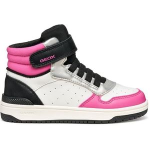 GEOX - Washiba - Sneakers - Wit/Fuchsia - Basketbalschoenen